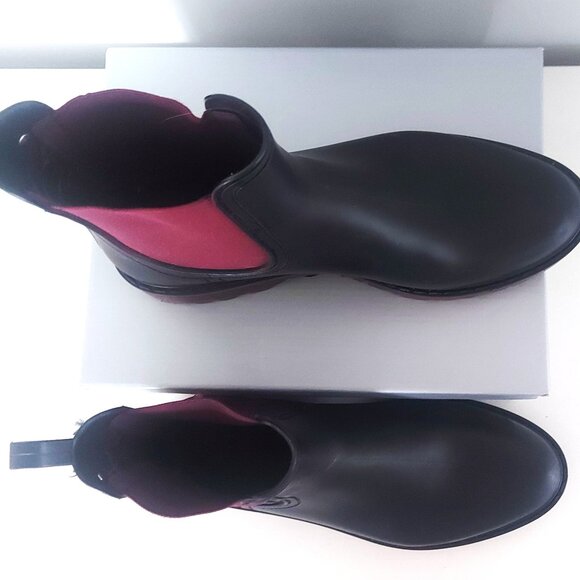 Igor Debranovic Chelsea Waterproof Ankle Boot Black with Burgundy- Size 40(9/10) - Picture 8 of 9